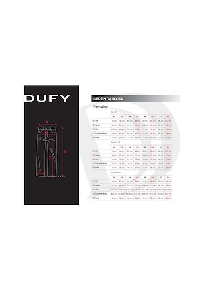 Dufy Lacivert Erkek Regular Fit Pantolon - 97725 Lacivert
