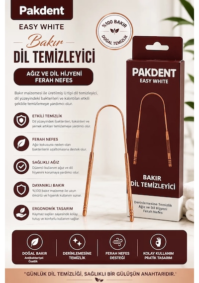 Pakdent Easywhite Bakır Dil Temizleyici