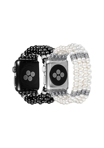 Ally Apple Uyumlu Watch 7-8 45mm 6-5-4 44mm Full Boncuk Taşlı Kordon Kayış 3-2-1 42mm- 5775