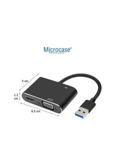 Usb 3.0 Hdmı-vga-aux Görüntü Aktarıcı Adaptör Çevirici Al4331