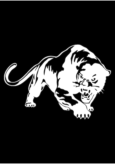 Vahşi Puma Kaplan Panter Sticker, Araba Oto Motosiklet Karavan Sticker 02519 15x11 Cm