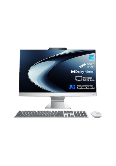 Asus A3402WVAK-MMC215W i5-1335U 8 GB 512 GB 23.8" Free Dos AIO Masaüstü Bilgisayar