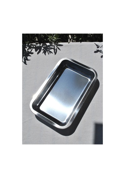 1 Adet Paslanmaz Çelik Meze Küveti Servis Meze Tabağı 29x18,5 Cm Gümüş