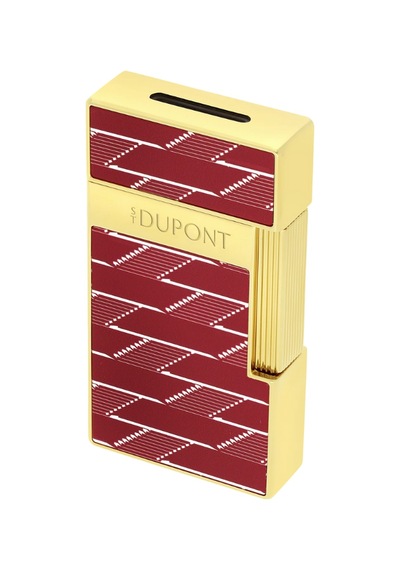 S.t. Dupont Lacquered Biggy Monogram Kırmızı Puro Çakmağı 25078