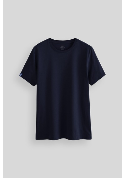 Tommylife Tommy Life Lacivert Erkek Basic Kısa Kol Standart Kalıp O Yaka T-shirt - 87911 Lacivert