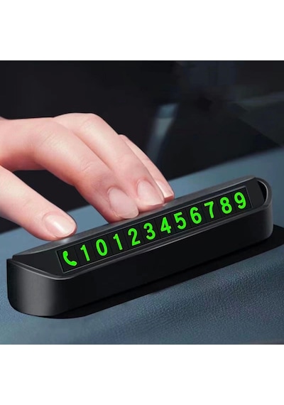 Pratik Fosforlu Telefon Numarası Yamzak İçin Araç İçi Oto Numaratör Numaralık Çok Renkli