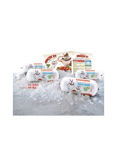 Kavurma Pişmiş Barf Köpek Maması 20 Kg - 271 G X 74