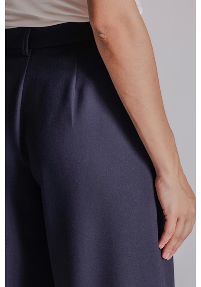 Braccas Kadın Yandan Cepli Fermuar Ve Agraf Kapamalı Relaxed Fit Pantolon Lacivert Lacivert Braccas Kadın Yandan Cepli Fermuar Ve Agraf Kapamalı Relaxed Fit Pantolon Lacivert Lacivert