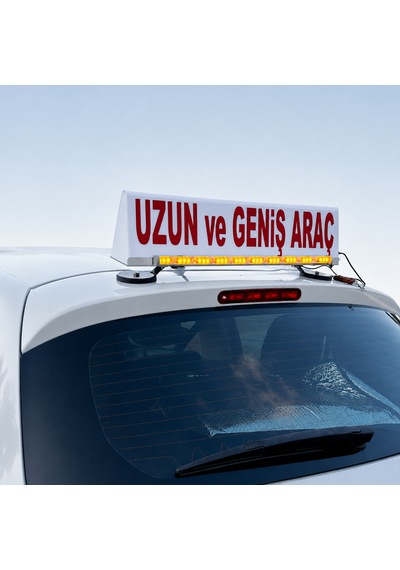 Uzun Ve Geniş Araç Mıknatıslı Tepe Lambası