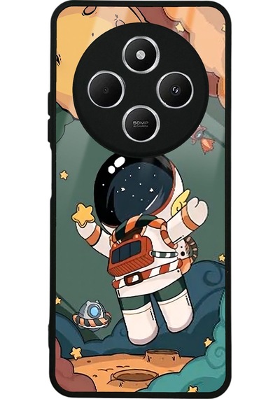 Xiaomi Redmi 14c Anime Astronot Tasarımlı Glossy Telefon Kılıfı Çok Renkli