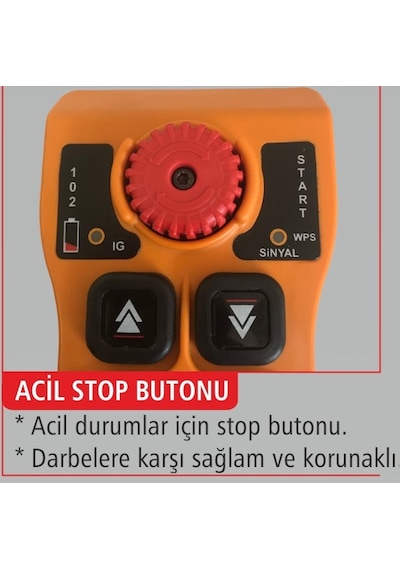 Çınar206 6 Hareket Çift Hız Kablosuz Vinç Kumandası Mikotek