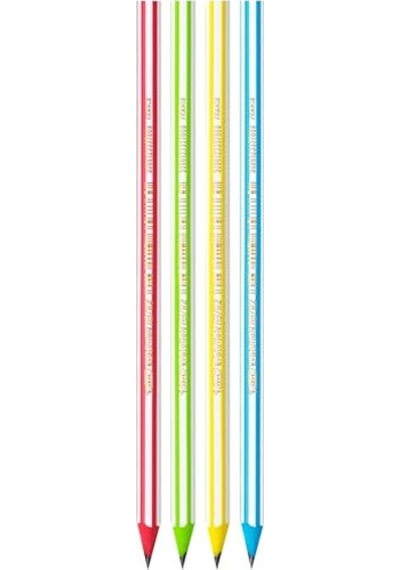 Evolution Stripes Kurşun Kalem 12'li Kutu,kıymık Oluşturmaz, Çiğnemeye Karşı Dayanıklı, Kolay Açılır Genel