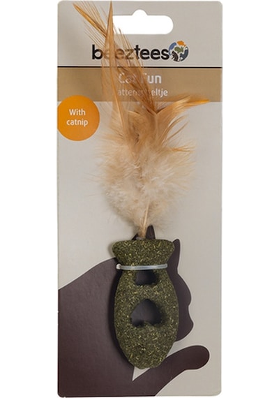 Hnrlıshp Beeztees Kedi Oyuncağı, Kediotu Balık, Tüylü, 12x3,5cm