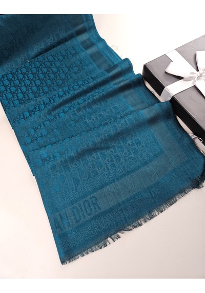 Cd Desen Kaşmir İpek Şal Silk Scarfs Hijab İthal Ürün PETROL YEŞİLİ