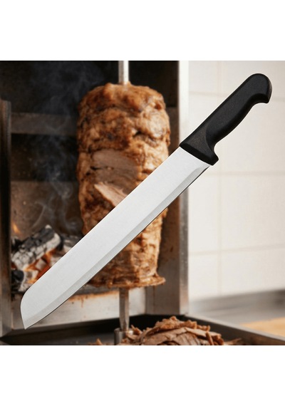 Sürmene Döner Bıçağı Kaşar Ve Kavurma Bıçak Paslanmaz Çelik 48 Cm Dönerci Bıçağı Sürbisa 61633