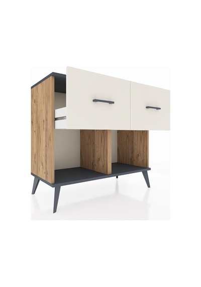 Hyperion Şifonyer 2 Çekmeceli 88x44x80 Çam-antrasit/aytaşı Antrasit/aytaşı Hyperion Şifonyer 2 Çekmeceli 88x44x80 Çam-antrasit/aytaşı Antrasit/aytaşı