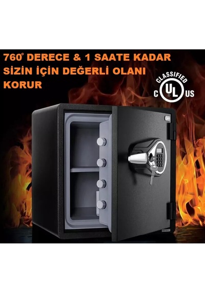 İnsafe ISSWFC1418 Yangın Sertifikalı Orta Boy Çelik Para Kasası