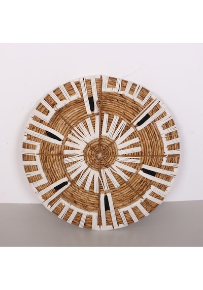 Aspendos 50x12 Cm Çap- Doğal Abaka Duvar Tabağı