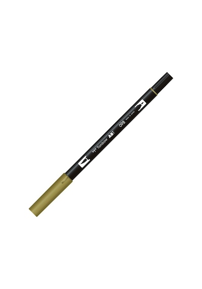 Tombow Dual Brush Pen Fırça Uçlu Avokado Renk Keçeli Kalem Avocad