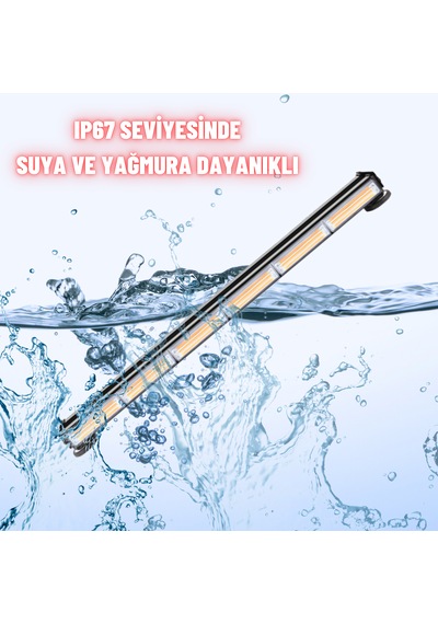 Çakarlı Tepe İkaz Lambası 90 Cm Mıknatıslı Turuncu 12 Mod 12-24 V