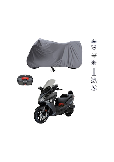 Sym Gts 250İ Evo ÇANTALI MOTOSİKLET BRANDA SU GEÇİRMEZ TOPCASE UYUMLU MOTOR BRANDA