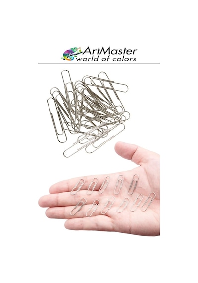 Metal Ataç 33mm 500 Lü 1 Paket Nikel Kaplama 20 Sayfa Kapasiteli Metal Ataş Ofis Okul Büro Dayanıklı Paslanmaz