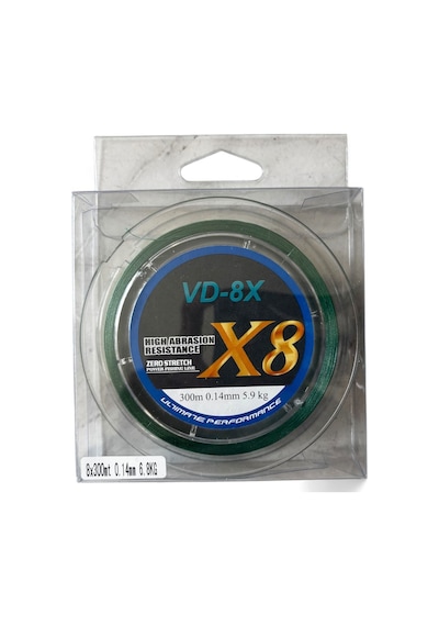 Mi-henk Eco Vd 8x 300m Koyu Yeşil İp - Örgü Misina 0,14 Mm 6,8 Kg 0,14 Mm 6,8 Kg
