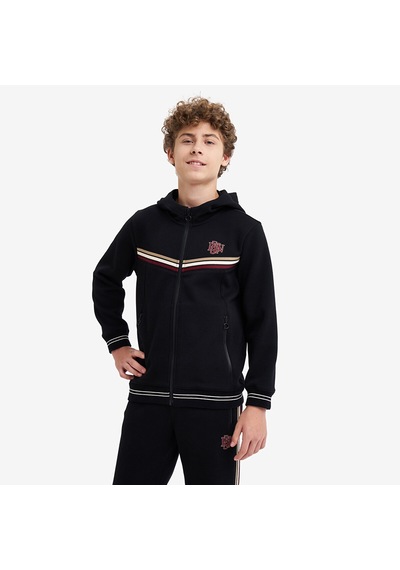 Lescon Siyah Çocuk Fermuarlı Kapüşonlu Sweatshirt 26n-3130