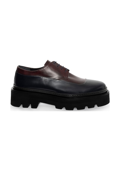 Cacharel Bordo Eva Taban %100 Deri Smart Casual Ayakkabı Kırmızı