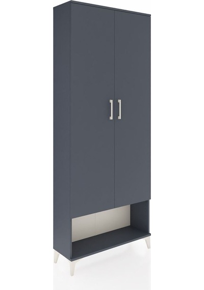 Arges Dolap 2 Raflı 2 Kapaklı Tek Askılı 88x30x221 Antrasit-antrasit Aytası Arges Dolap 2 Raflı 2 Kapaklı Tek Askılı 88x30x221 Antrasit-antrasit Aytası