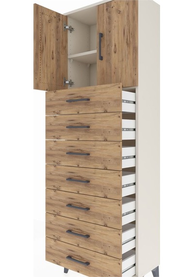 Arges Dolap 2 Raflı 7 Çekmeceli 2 Kapaklı 60x30x182 Aytaşı-çam Aytaşı Arges Dolap 2 Raflı 7 Çekmeceli 2 Kapaklı 60x30x182 Aytaşı-çam Aytaşı