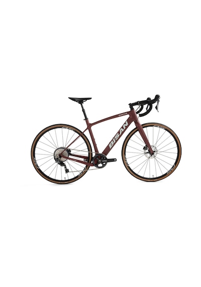 Bisan Reactive Yol Bisikleti 49 Cm Disk Fren 700c Jant 11 Vites Mat Koyu Bordo Krem Mat Çok Renkli