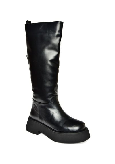 Fox Shoes R610067009 Siyah Kalın Tabanlı Çizme Siyah