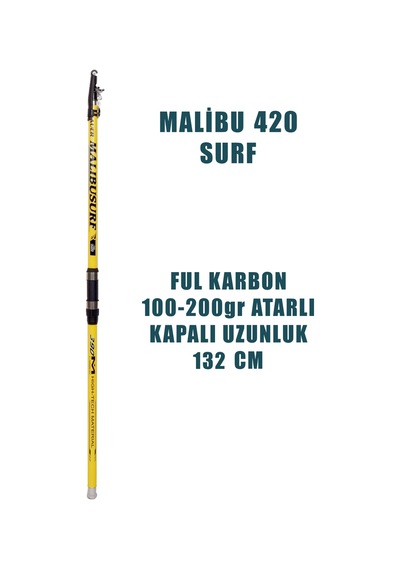Olta Seti Malibu 420cm Olta Kamışı Surf Olta Seti Yf10000 Olta Makinesi Boğaz Deniz Kıyı Olta Seti