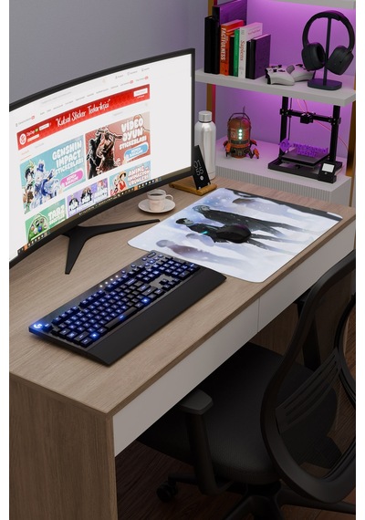 Detroit Become Human Dikişli Kauçuk Oyuncu Mousepad V2 - 48x40 Xl Gaming Mouse Pad