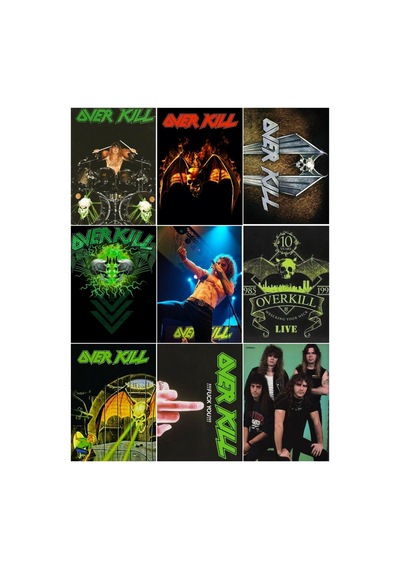 Metal Müzik Grupları - Over Kill Çoklu Sticker Seti