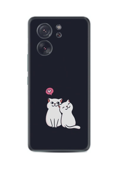 Xiaomi 13t - Xiaomi 13t Pro Kılıf Silikon Desen Özel Seri Love Cats 1690