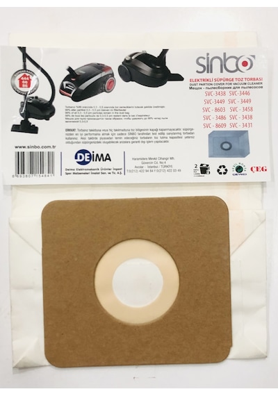 ÇEG SİNBO SVC -3431 SÜPÜRGE TORBASI