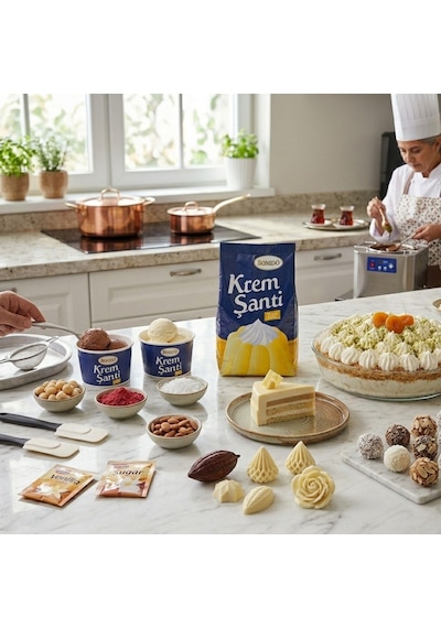 Dondo Krem Şanti 1000 Gr & Fiero Toz Krema Patiseri 1000 Gr.