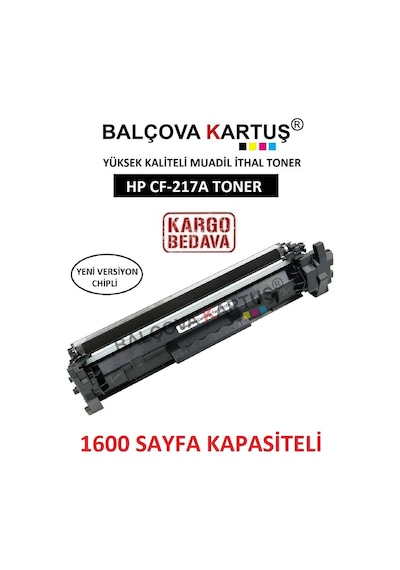 Hp Laserjet Pro M102A Yazici Için Cf217A Chipli Uyumlu Toner