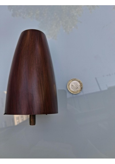 Ayak Hrd 90721 Koltuk Kanepe Baza Kahverenk Dişli 12 Cm Ükseklik Silindirik Şekil Kahve