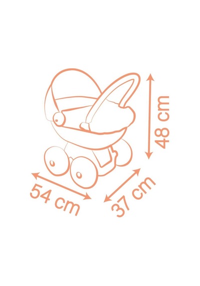 Smoby Baby Nurse Pram Bebek Arabası 220395