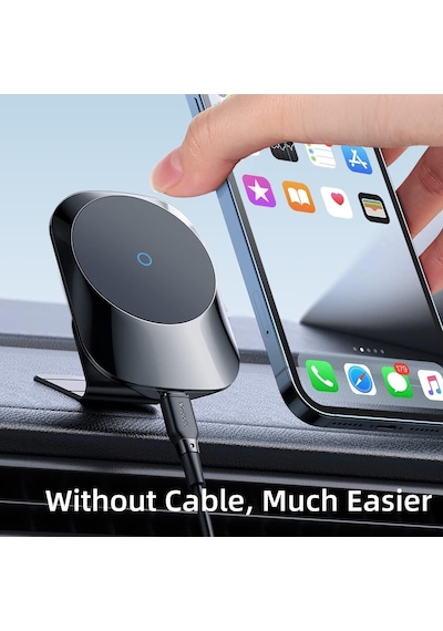 Ch-7071 İphone Uyumlu 12 Ve 13 Serisi 15w Hızlı Kablosuz Şarjlı Araç Telefon Tutucu Siyah 2 Mixed