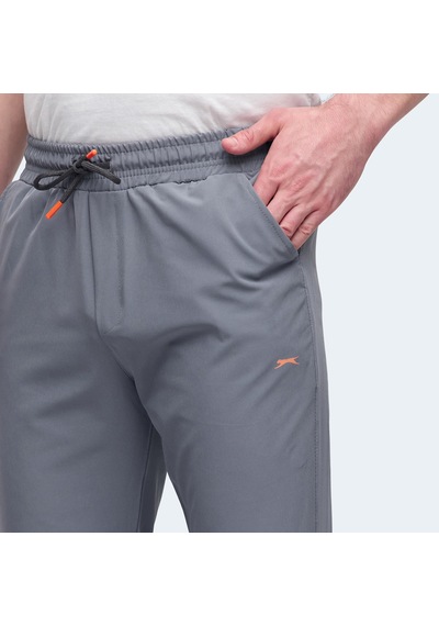Slazenger NADJA Erkek Cepli Dar Paça Koyu Gri Eşofman Altı