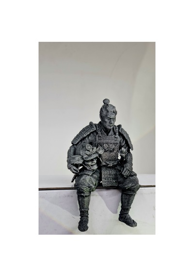 Oturan Samuray 10 Cm Figür