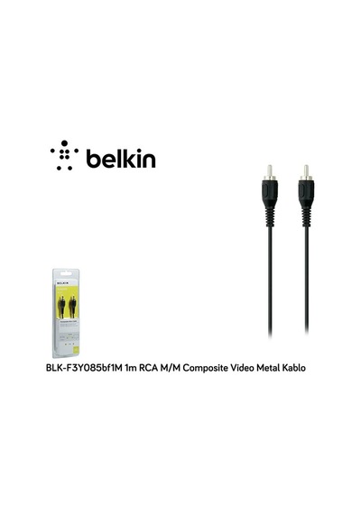 Belkin Blk-F3Y085Bf1M 1M Rca M-M Composite Video Metal   Kablo
