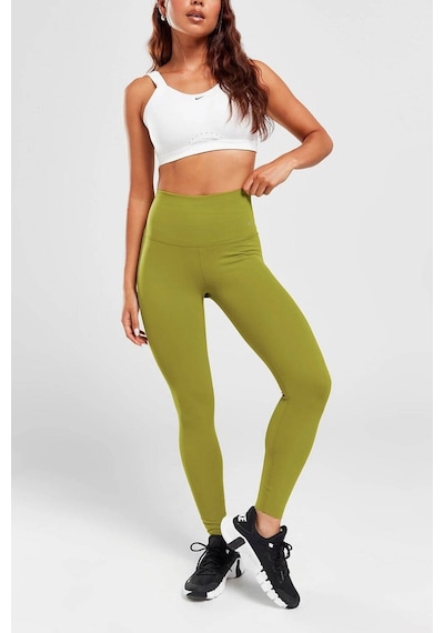 Nike Dri Fit Zenvy Gentle Support High Waisted 7/8 Leggings Kadın Yüksek Bel İç Cepli Spor Tayt Yosun Yeşili Koyu Yeşil