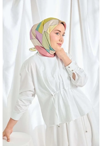 Silk Home %100 Twill İpek Eşarp S543 Mint Yeşili