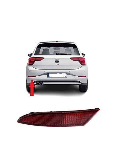 Volkswagen Polo 2021 Ve Sonrası Arka Tampon Reflektör Sol Dış Oem 2g0945105a Oem 2g0945105a.
