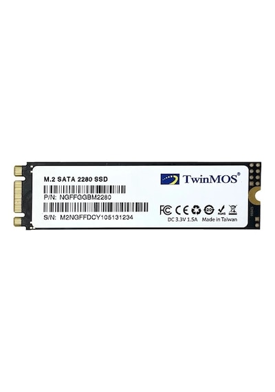 Twinmos NGFFFGBM2280 M2 512 GB SATA3 SSD 580MB- 550MB/S 3DNAND